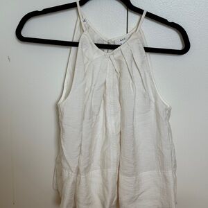 White A.L.C. pleated halter top